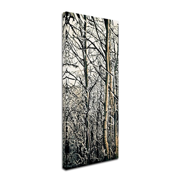 Roderick Stevens 'Aspen Winter Panel 01' Canvas Art,10x24